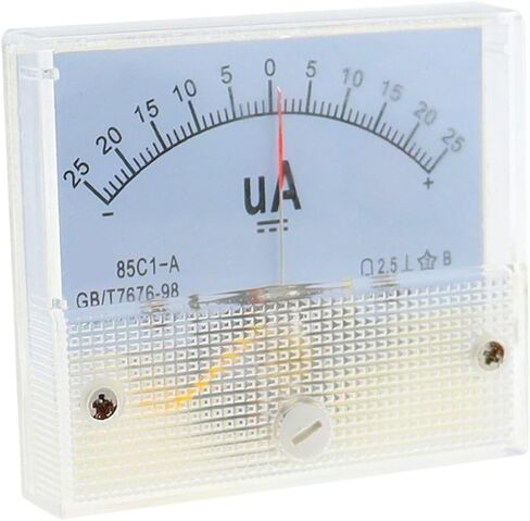 85C1 Ammeter الإيجابي والسلبي DC Milliamter Microammeter ± 25UA 200MA 5A 10A ثنائية الاتجاه 1PCs (-200UA إلى 200UA) in Saudi Arabia