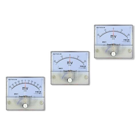 DC Positive and Negative Millivoltmeter Bidirectional Pointer Meter ± 20mV 25mV 50mV 75mV 100mV 500mv 1Pcs(-300mV to 300mV) in Saudi Arabia