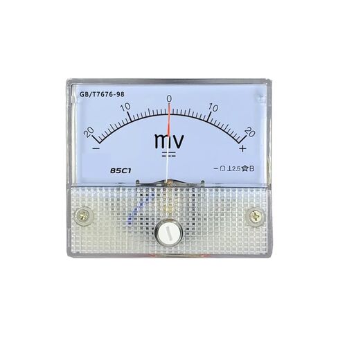 DC Positive and Negative Millivoltmeter Bidirectional Pointer Meter ± 20mV 25mV 50mV 75mV 100mV 500mv 1Pcs(-300mV to 300mV) in Saudi Arabia