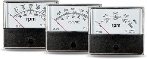 YT670 10V Voltage Tachometer Has Two Displays and Scales 60rpm 360rpm with Potentiometer DH670 CZ670 1Pcs(360rpm 60rpmX10 10V) in Saudi Arabia