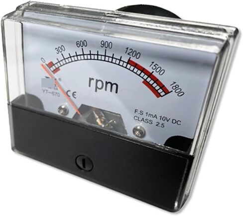 YT670 10V Voltage Tachometer Has Two Displays and Scales 60rpm 360rpm with Potentiometer DH670 CZ670 1Pcs(360rpm 60rpmX10 10V) in Saudi Arabia
