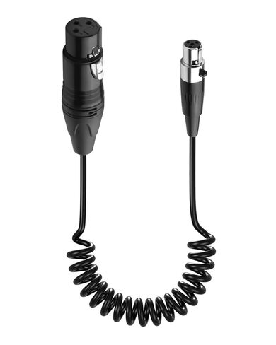 cerrxian mini xlr أنثى إلى xlr كابل ملفوف 3 دبوس إلى 4 دبوس كابل ميكروفون صوتي mini 1.64 قدم / 0.5m in Kuwait