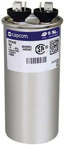 97F9635 30 uf MFD 440 Volt VAC - Replacement Round Run Capacitor by CAPCOM in Saudi Arabia