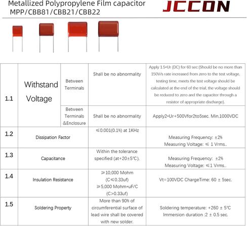 20 عبوة 630V 104J جودة مميزة المكثفات الأفلام البولي بروبيلين المعدنية ، P10 CBB21/CBB22 100000PF 100NF 0.1UF MPP CAPS مع أداء فائق in Kuwait