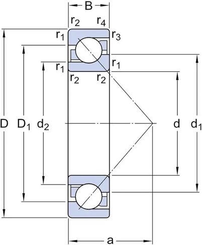 7307 7307BEP 7307BEP/P6 35x80x21 7307-B-TVP Angular Contact Bearings ABEC-3 Bearing in Saudi Arabia