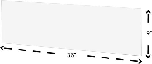 Sibe-R-Plastics Supply 0.236" (1/4") 6mm Thick Clear Acrylic Plexiglass Sheet [Pick Your Size] (9" x 36") in Saudi Arabia
