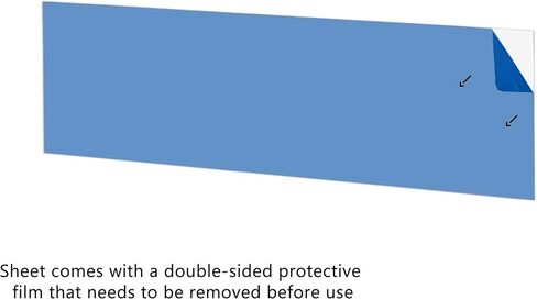 Sibe-R-Plastics Supply 0.236" (1/4") 6mm Thick Clear Acrylic Plexiglass Sheet [Pick Your Size] (9" x 36") in Saudi Arabia
