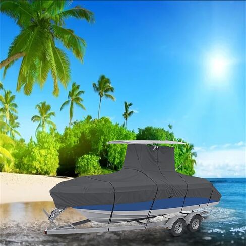 WFLNHB Heavy-Duty 420D T-Top Boat Cover 20-22ft Length 752CM Width 340CM in Saudi Arabia