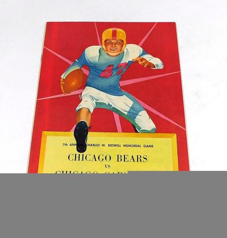 1953 Chicago Cardinals at Chicago Bears NFL Football Program 9-20-53 - NFL Programs in Saudi Arabia