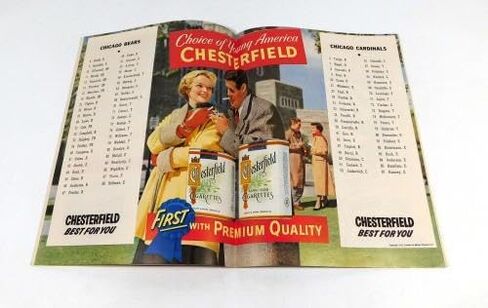 1953 Chicago Cardinals at Chicago Bears NFL Football Program 9-20-53 - NFL Programs in Saudi Arabia