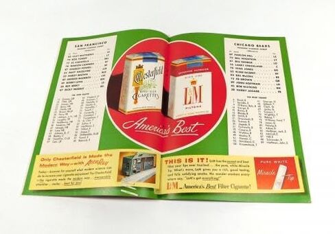1955 Chicago Bears at San Francisco 49ers NFL Football Program 10-23-55 - NFL Programs in Saudi Arabia