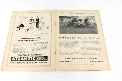 1939 Arkansas at Villanova College Football Program 10-28-39 - College Programs in Saudi Arabia