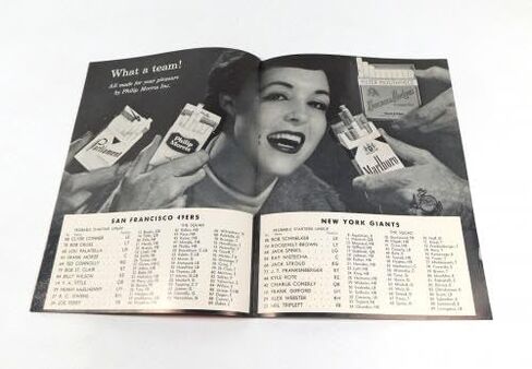 1958 New York Giants at San Francisco 49ers NFL Football Program 8-17-58 - NFL Programs in Saudi Arabia