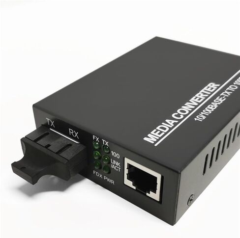 2 Pieces of photoelectric Converter 20KM1 Optical 1 Electrical 100M Dual Fiber Single Mode Fiber Optic transceiver in Saudi Arabia