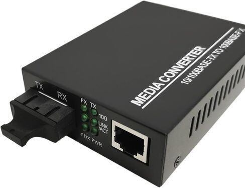2 Pieces of photoelectric Converter 20KM1 Optical 1 Electrical 100M Dual Fiber Single Mode Fiber Optic transceiver in Saudi Arabia