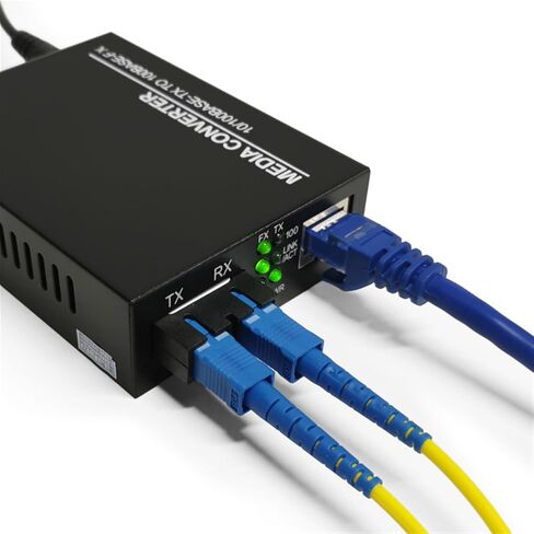 2 Pieces of photoelectric Converter 20KM1 Optical 1 Electrical 100M Dual Fiber Single Mode Fiber Optic transceiver in Saudi Arabia