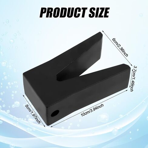 Transom Saver Rubber V Block Compatible with Tracker Marine Y-Frame, 181440 Boat Transom Saver with Hole Boat Motor Transom Support for Outboard Motor Accessory in Saudi Arabia