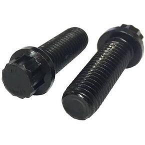 (15) 1/4-20x1-1/2 Alloy 12-Point Flange Screws Black Oxide in Kuwait