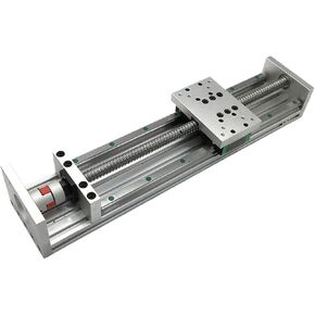 دليل خطي مزدوج Sliding Table1605/1610 Ballscrew 50-1200mm منصة السكتة الدماغية X-Y-Z محرك مرحلة المحرك (SFU1605 100 مم) in Kuwait
