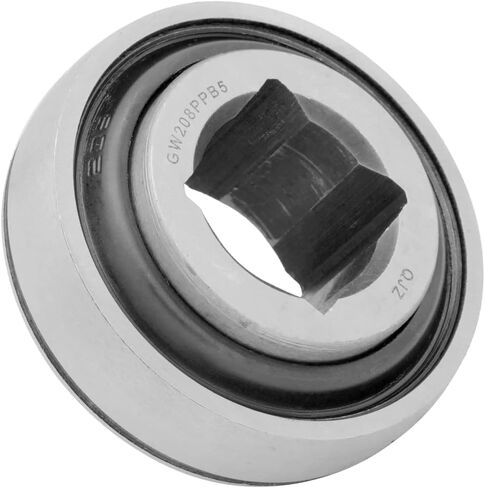 [2-Pack] GW208PPB5 - Agricultural Farm Bearings - Square Bore: 1.25" | 31.75 mm - OD: 3.1496" | 80 mm - Width: 1.4375" | 36.512 mm - Triple Lip Seals - Heavy Duty Disc Harrow Bearings - Relubricable in Saudi Arabia