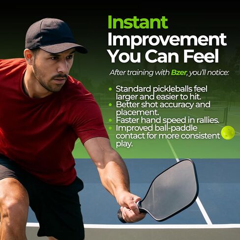 Bzer Quiet Pickleball Balls - Mini Pickleballs Silent Rubber Training Ball - مجموعة من 3 للعب في الهواء الطلق الداخلي ، مدرب تدريب صغير ناعم ، تحسين التركيز ، التحكم في التعزيز ، أساسيات التدريب in Saudi Arabia