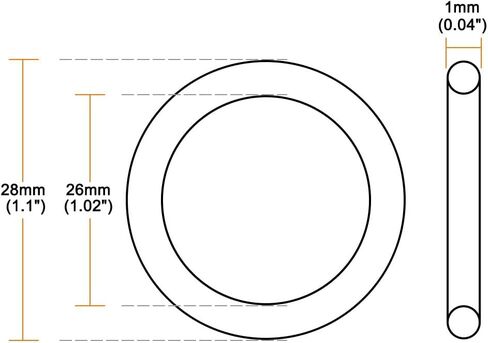 5pcs nitrile Rubber O-Rings 30mm OD 20mm عرض 5 مم ، حشية متري نتريل المطاطية لإصلاح السيارات أو تكييف الهواء ، المرشح ، المضخة ، خرطوم الماء ، المحركات ، الصمامات in Saudi Arabia