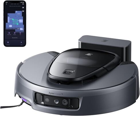 3i g10+ robot combo و MOP Combo ، 18000 PA شفط ، تنظيف خالي من اليدين لمدة 60 يومًا مع ضغط حطام هادئ ، التنقل الذكي lidar ، تمديد السيارات على طول الحواف ، مثالية للأرضيات الصلبة والسجاد in Saudi Arabia