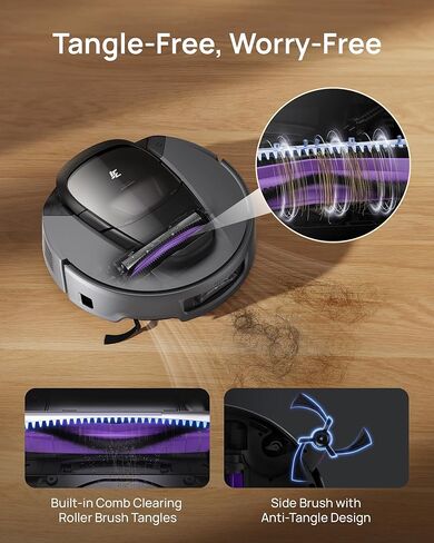 3i g10+ robot combo و MOP Combo ، 18000 PA شفط ، تنظيف خالي من اليدين لمدة 60 يومًا مع ضغط حطام هادئ ، التنقل الذكي lidar ، تمديد السيارات على طول الحواف ، مثالية للأرضيات الصلبة والسجاد in Saudi Arabia