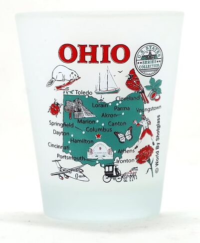 Ohio US States Series Collection Shot Glass in Saudi Arabia