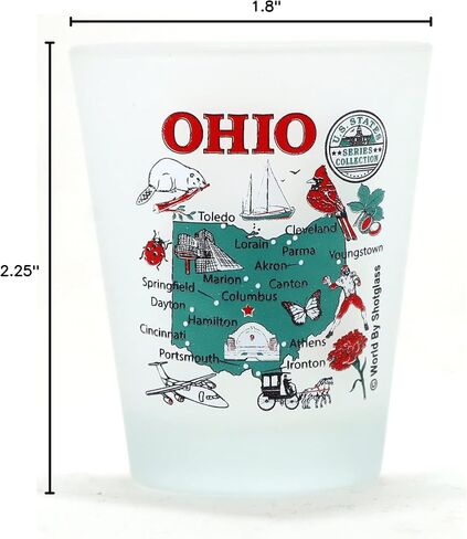 Ohio US States Series Collection Shot Glass in Saudi Arabia