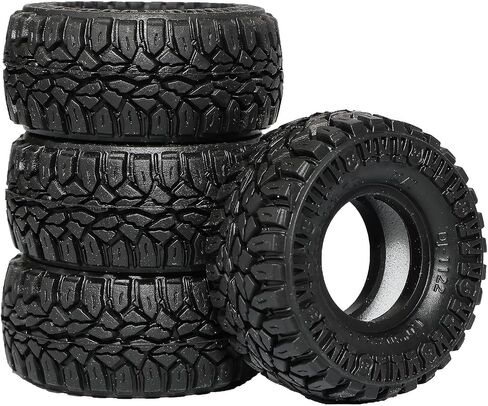 DJCRAWLER 1.0 بوصة فائقة الإطارات لزجة ناعمة 62 * 20.5 مم ل SCX24 محوري FMS FCX24 1/18 TRX4M 1/24 RC Crawler Wheel Upgrade in Saudi Arabia