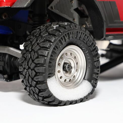 DJCRAWLER 1.0 بوصة فائقة الإطارات لزجة ناعمة 62 * 20.5 مم ل SCX24 محوري FMS FCX24 1/18 TRX4M 1/24 RC Crawler Wheel Upgrade in Saudi Arabia