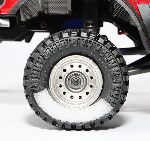 DJCRAWLER 1.0 بوصة فائقة الإطارات لزجة ناعمة 62 * 20.5 مم ل SCX24 محوري FMS FCX24 1/18 TRX4M 1/24 RC Crawler Wheel Upgrade in Saudi Arabia