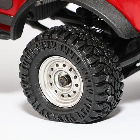 DJCRAWLER 1.0 بوصة فائقة الإطارات لزجة ناعمة 62 * 20.5 مم ل SCX24 محوري FMS FCX24 1/18 TRX4M 1/24 RC Crawler Wheel Upgrade in Saudi Arabia