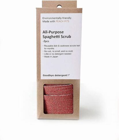 All Purpose Spaghetti Scrub - Reuseable - Lasts up to 6 Months - No Smell or Rust - Household Cleaning Tools (2pc Set) in Saudi Arabia