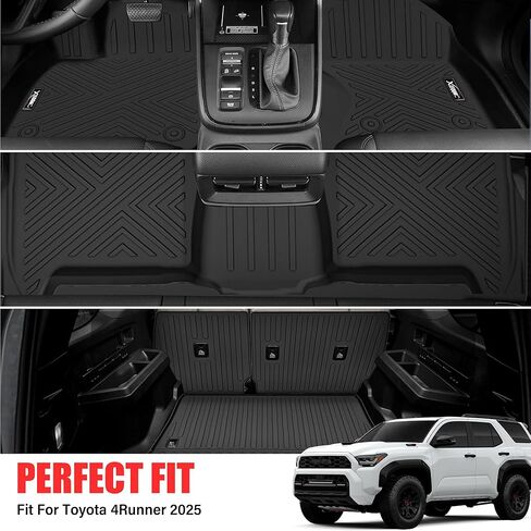 Floor Mats for 2025 Nissan Kicks S/SV for Trunk Mat with Backrest Mat All Weather Mat TPE Rubber Floor Liner Set Cargo Liner for 2025 Nissan Kicks Accessories in Kuwait