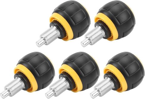 5pcs سحب دبوس الزنبرك الزنبور الحديد البلاستيك التمارين الرياضية تعديل قطع الغيار لمعدات تدريب معدات اللياقة البدنية (أصفر أسود) in Saudi Arabia