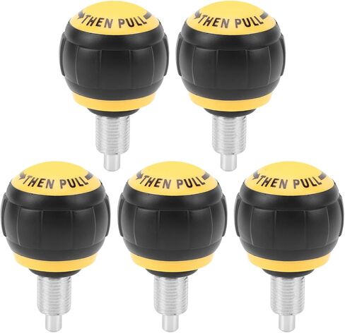 5pcs سحب دبوس الزنبرك الزنبور الحديد البلاستيك التمارين الرياضية تعديل قطع الغيار لمعدات تدريب معدات اللياقة البدنية (أصفر أسود) in Saudi Arabia