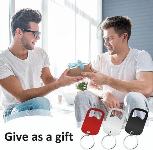 3 Pcs Stainless Steel Bottle Opener Keychain, Flat Bottle Opener Small Beer Bottle Opener Mini Metal Can Opener Keychain for Bartender Kitchen Bar Restaurant (Black) in Saudi Arabia