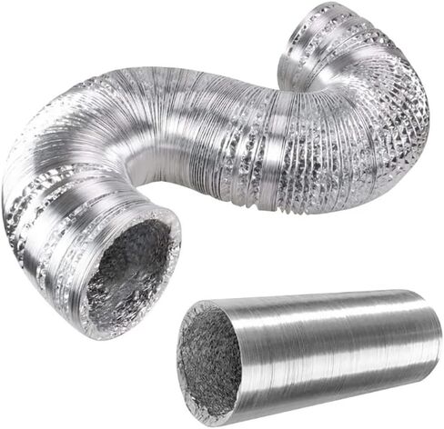 خرطوم رقائق الألومنيوم قطر داخلي 60 مم مرنة 1.5-6 متر التهوية التهوية DUCTING DUCTING DUCT DUCT HODER DUCT (3M) in Saudi Arabia