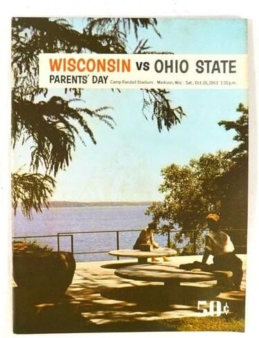 1963 Ohio State at Wisconsin College Football Program 10/26/63 - College Programs in Saudi Arabia