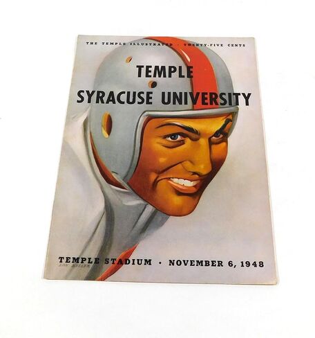1948 Temple at Syracuse College Football Program 11-6-48 - College Programs in Saudi Arabia
