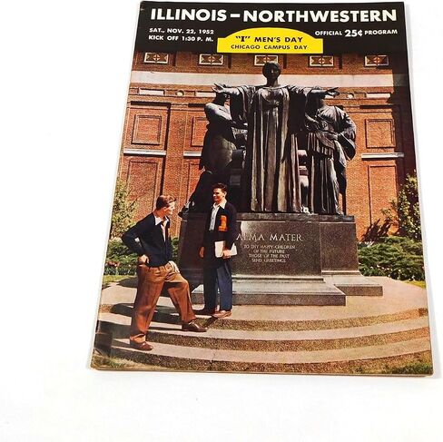 1952 Northwestern at Illinois College Football Program 11-12-52 - College Programs in Saudi Arabia