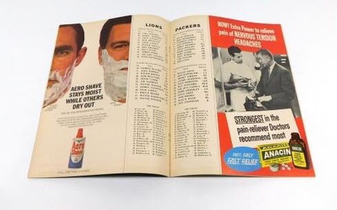 1965 ديترويت ليونز في باي باكرز NFL Football Program 11-7-65-برامج اتحاد كرة القدم الأميركي in Saudi Arabia
