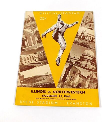1944 برنامج Northwestern vs Ellinois College لكرة القدم 11-25-44-برامج الكلية in Saudi Arabia