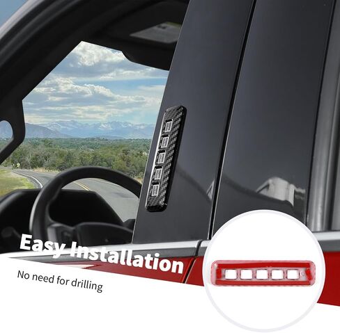 Jimen Compatible with Ford F150 2015-2023, 1 Piece Car Door Code Cover Keyless Entry Number Keypad Trim Sticker (Chrome) in Saudi Arabia