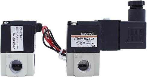 3 طريقة ملهمية عالية التردد الصمام الملف اللولبي 1/8 1/4 الموضوع 12V 24V 220V VT307/VT307V GROMMET/DIN صمام الفراغ الطرفي (VT307V-6G1-01) in Saudi Arabia