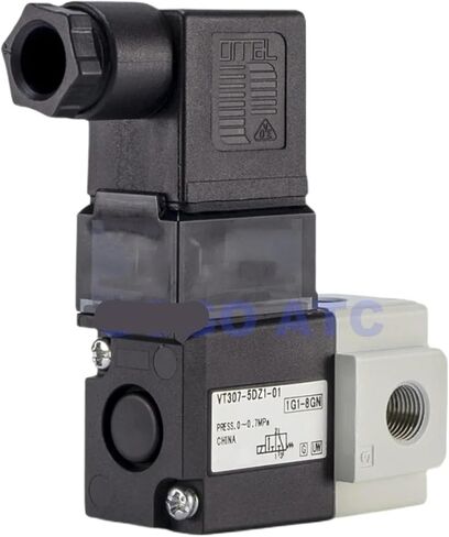 3 طريقة ملهمية عالية التردد الصمام الملف اللولبي 1/8 1/4 الموضوع 12V 24V 220V VT307/VT307V GROMMET/DIN صمام الفراغ الطرفي (VT307V-6G1-01) in Saudi Arabia