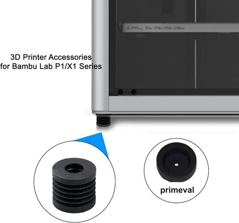 6pcs Upgraded Anti Vibration Feet Kit for 3D Printer Lab X1/X1C/P1P/P1S, Anti-Slip Shock Absorbing Pad 3D Printer Accessories Protecting 3D Printer Parts Reduces Vibration Improves Print Quality in Saudi Arabia