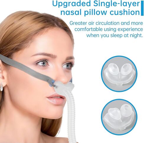 وسادة وسادة الأنف لـ Airfit P10 بديل أجزاء CPAP أحادية الطبقة م ， التي تم توفيرها بواسطة Zisonu (حزمة واحدة） in Kuwait